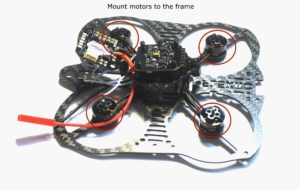 frame with motors installed