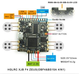 HGLRC F4 Zeus Wiring 1