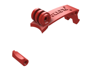 Ascent X 5+" Long Canopy with mount for GoPro case