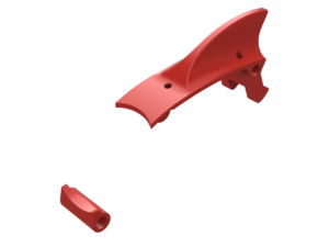 Ascent X 5+" Long Canopy with Shark Fin