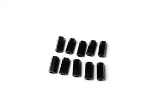10pcs 8mm M2 Black Hex Nylon Standoff Spacer Nut