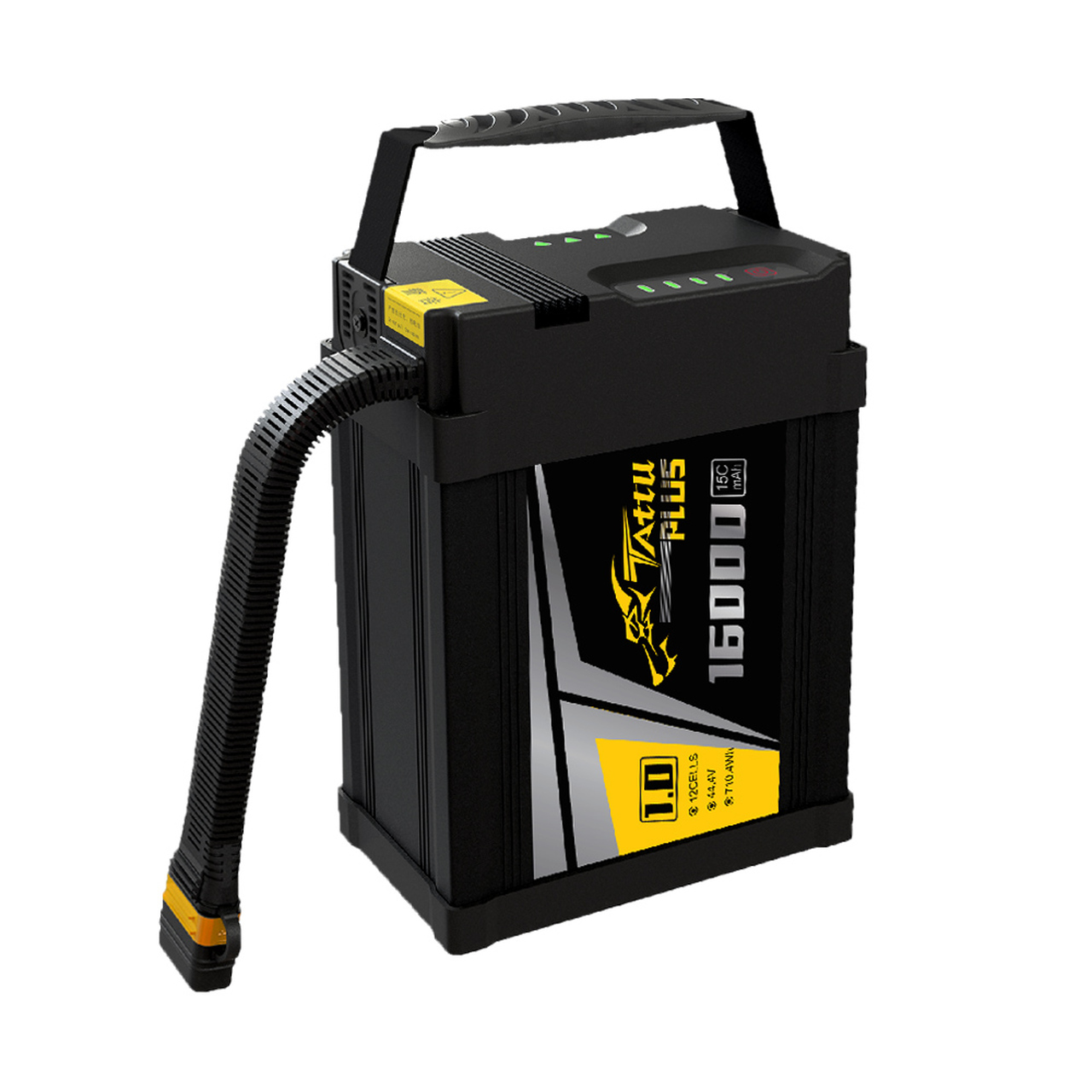 Tattu Plus 1.0 16000mAh 44.4V 15C 12S1P Lipo Smart Battery Pack with AS150U Plug