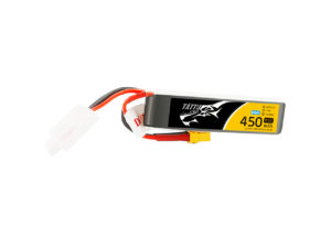 Tattu 450mAh 7.6V High Voltage 95C 2S1P Lipo Battery Pack with XT30 Plug - Long Pack