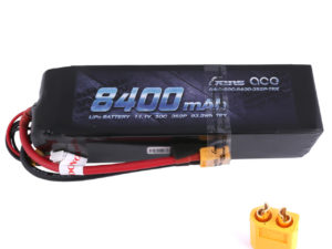 Gens Ace 8400mAh 11.1V 50C 3S2P Lipo Battery Pack with XT60T Plug