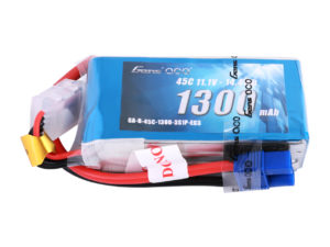 Gens Ace 1300mAh 11.1V 45C 3S1P Lipo Battery Pack with EC3 Plug for RC Plane