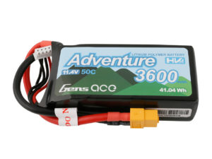 Gens Ace Adventure High Voltage 3600mAh 3S1P 11.4V 50C Lipo Battery with XT60 Plug