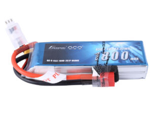 Gens Ace 1800mAh 7.4V 45C 2S1P Lipo Battery Pack with Deans Plug