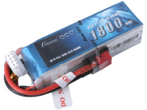 Gens Ace 11.1V 45C 3S 1800mAh Lipo Battery Pack with Deans Plug