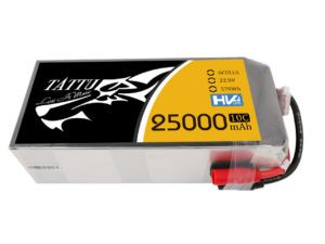 Tattu 22.8V 10C 6S 25000mAh Lipo Battery with AS150+AS150 Plug for UAV