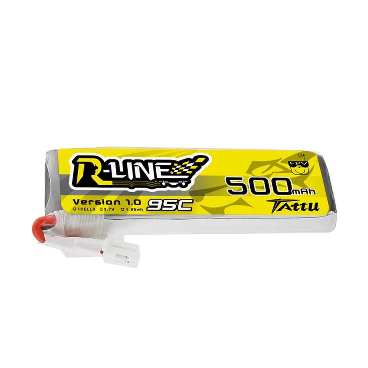 Tattu 500mAh 3.7V 95C 1S1P Lipo Battery Pack with JST-PHR Plug - Image 4