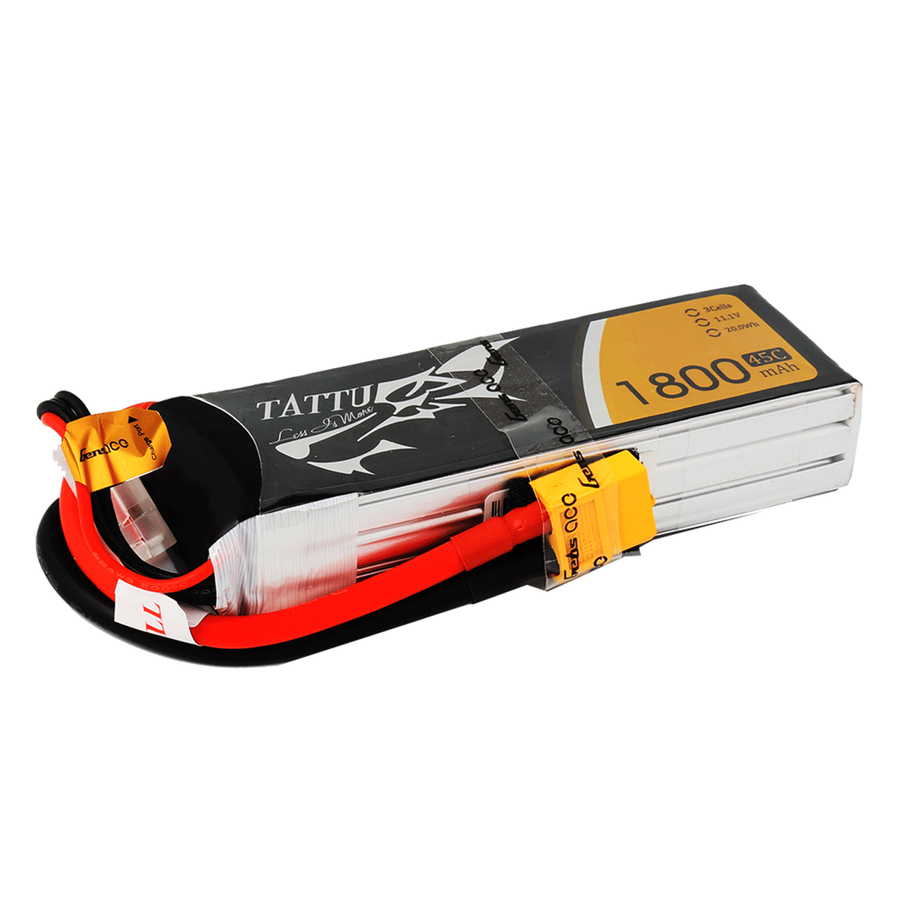 Tattu 1800mAh 45C 3S1P Lipo Battery Pack with XT60 Plug - Image 3