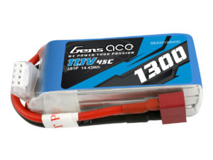 Gens Ace 3S1P 45C 1300mAh 11.1V 45C Lipo Battery Pack with Deans Plug