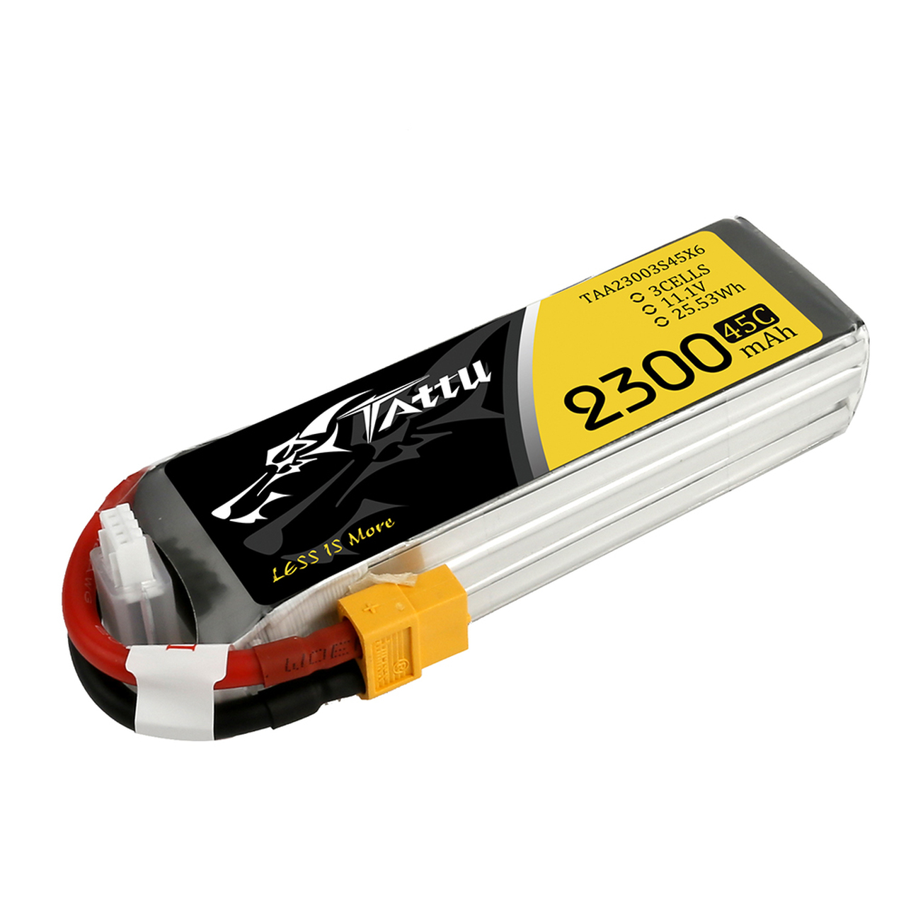 Tattu 2300mAh 45C 3S1P Lipo Battery Pack with XT60 Plug