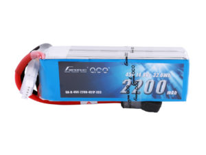 Gens ace 2200mAh 14.8V 45C 4S1P Lipo Battery Pack with EC3 Plug