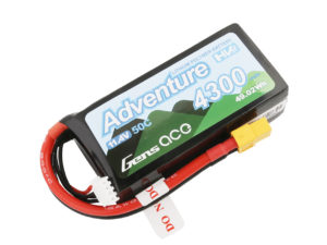 Gens Ace Adventure High Voltage 4300mAh 3S1P 11.4V 50C Lipo Battery with XT60 Plug