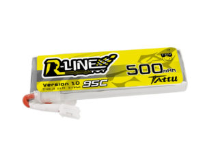 Tattu 500mAh 3.7V 95C 1S1P Lipo Battery Pack with JST-PHR Plug