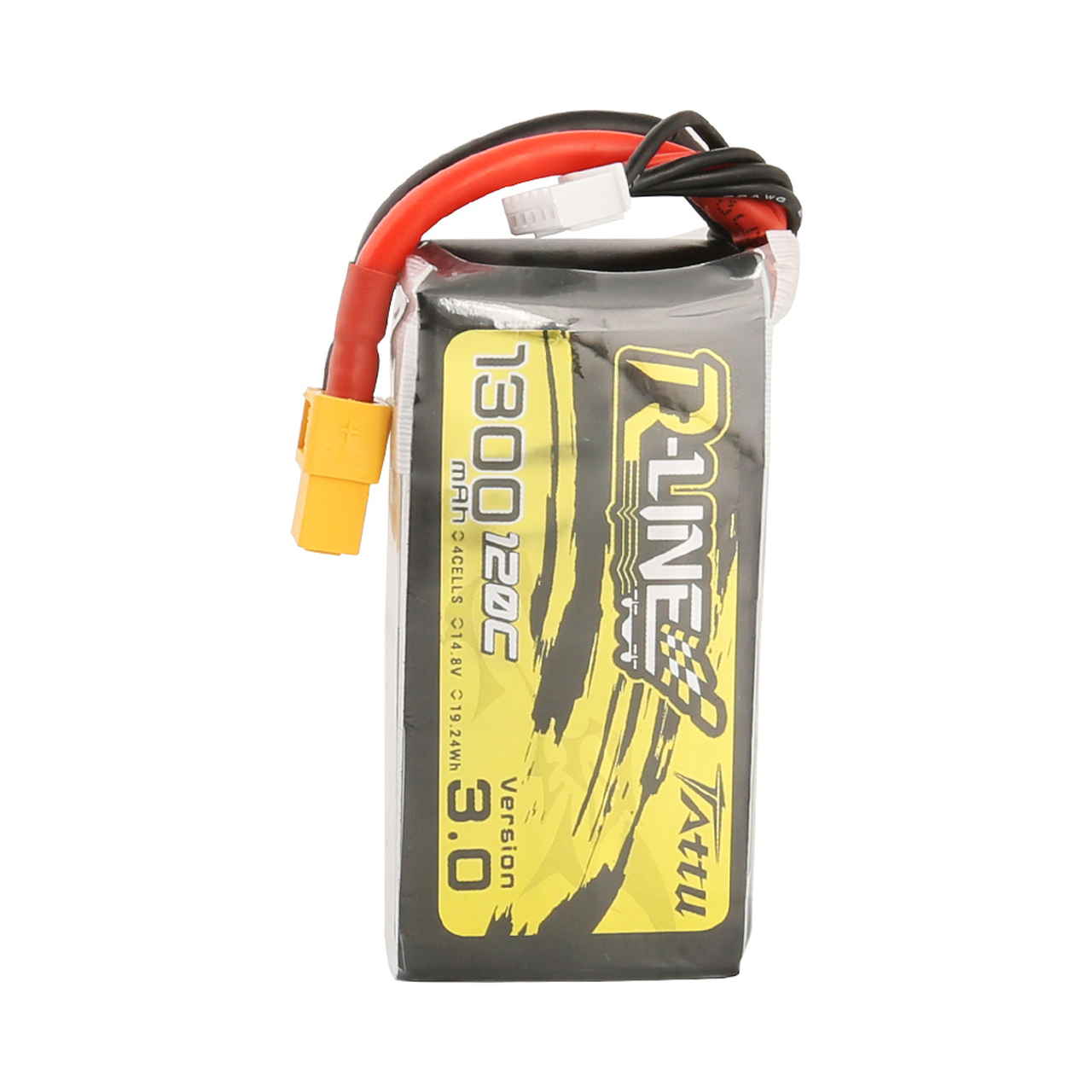 Tattu R-Line Version 3.0 1300mAh 14.8V 120C 4S1P Lipo Battery Pack with XT60 Plug - Image 5