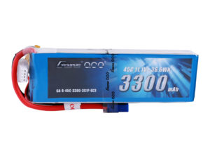 Gens ace 3300mAh 11.1V 45C 3S1P Lipo Battery Pack with EC3 Plug