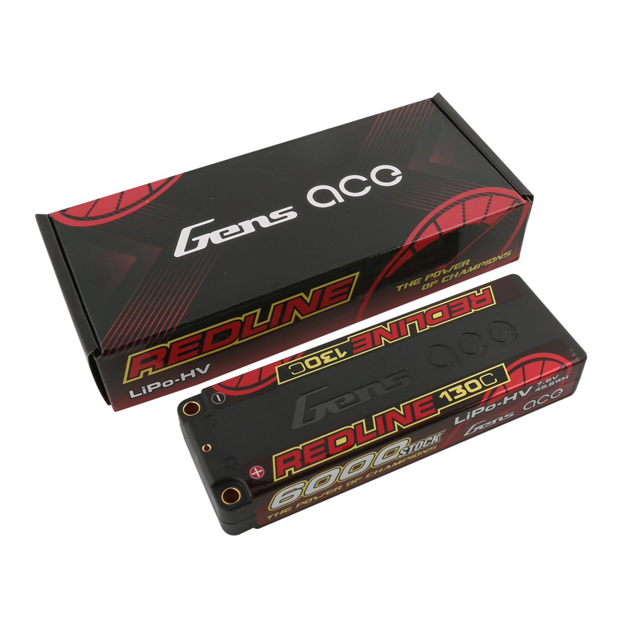 Gens ace Redline Series 6000mAh 7.6V 130C 2S2P HardCase HV Lipo Battery - Image 4