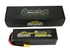 Gens ace Bashing Pro 14.8V 100C 4S2P 11000mah Lipo Battery Pack with EC5 Plug for Arrma