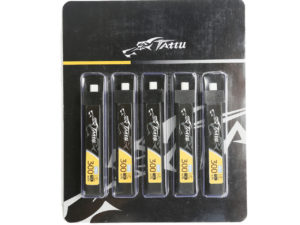 Tattu 300mAh 3.8V High Voltage 75C 1S1P Lipo Battery Pack with JST-PHR 2.0 Plug (5pcs)