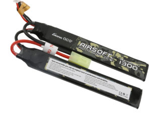 Gens ace 25C 1300mAh 2S1P 7.4V 2X Airsoft Gun Battery with Tamiya Plug