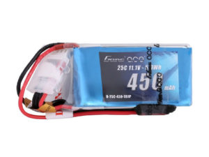 Gens ace 450mAh 11.1V 25C 3S1P Lipo Battery Pack with JST-SYP Plug