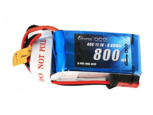 Gens ace 800mAh 11.1V 40C 3S1P Lipo Battery Pack with JST-SYP Plug