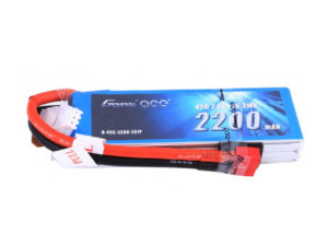 Gens ace 2200mAh 7.4V 45C 2S1P Lipo Battery Pack with Deans Plug