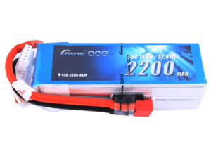 Gens ace 2200mAh 14.8V 45C 4S1P Lipo Battery Pack with Deans Plug
