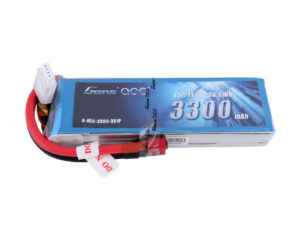 Gens ace 3300mAh 11.1V 45C 3S1P Lipo Battery Pack with Deans Plug