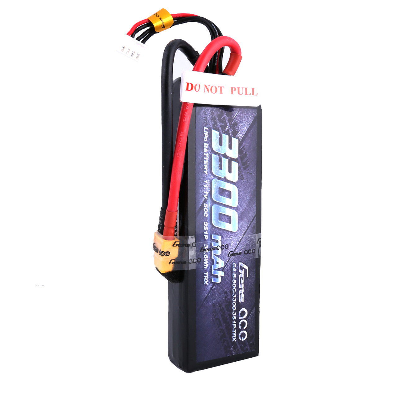 Gens ace 3300mAh 11.1V 50C 3S1P Lipo Battery Pack with XT60 Plug - Image 3