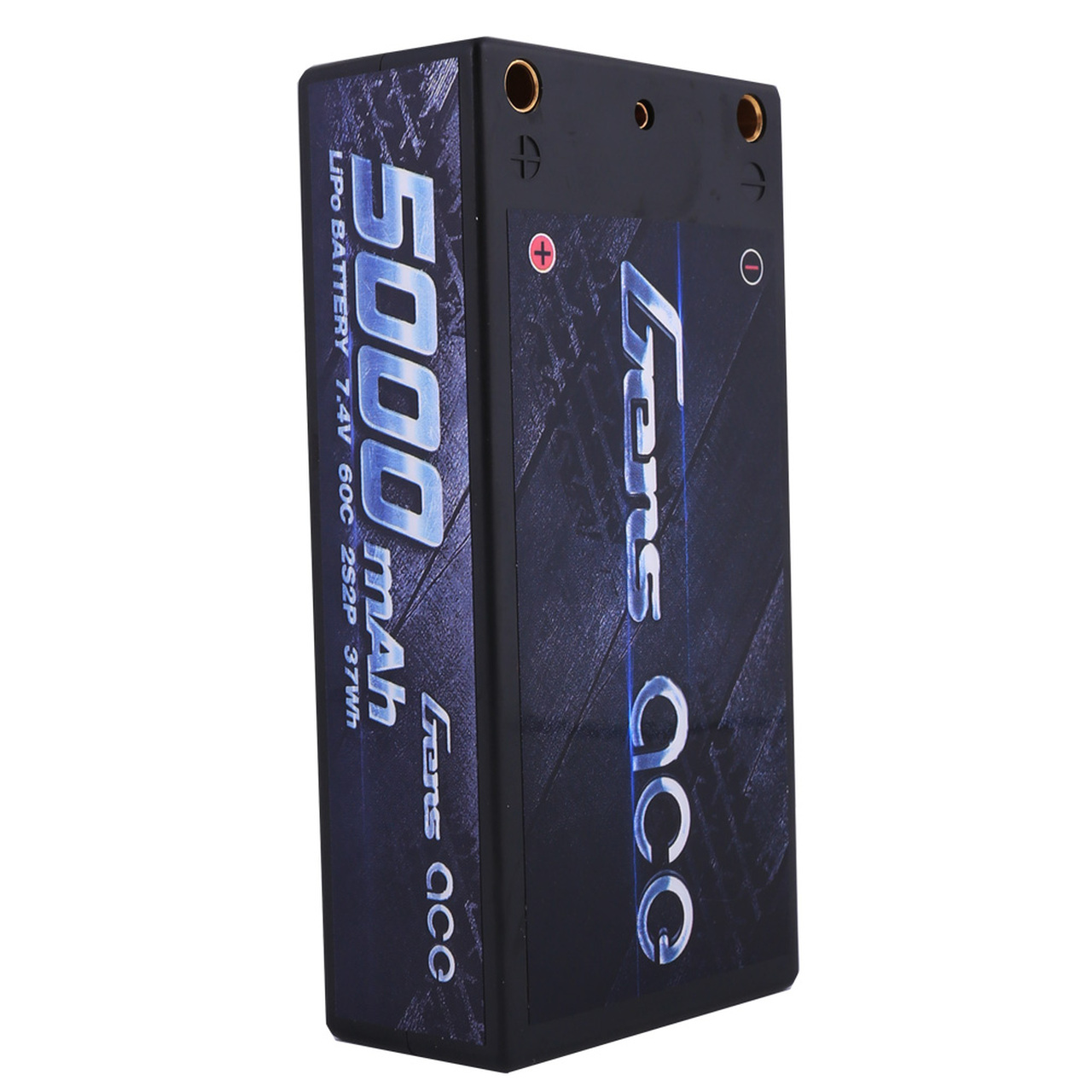 Gens ace 5000mAh 7.4V 60C 2S2P HardCase Lipo Battery Shorty Pack 29# with 4.0mm bullet to Deans plug - Image 4