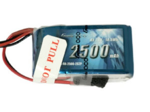 Gens Ace 2500mAh 7.4V Hump RX 2S2P Lipo Battery Pack with JR-3P Plug