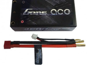 Gens ace 4600mAh 7.4V 60C 2S2P HardCase Lipo Battery Shorty Pack 29# with 4.0mm bullet to Deans plug