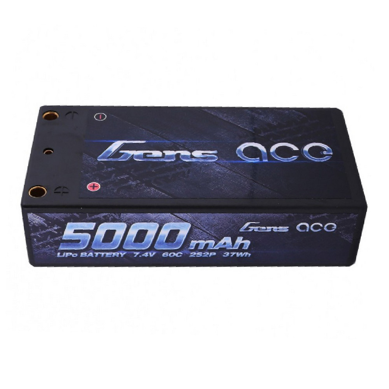 Gens ace 5000mAh 7.4V 60C 2S2P HardCase Lipo Battery Shorty Pack 29# with 4.0mm bullet to Deans plug - Image 6