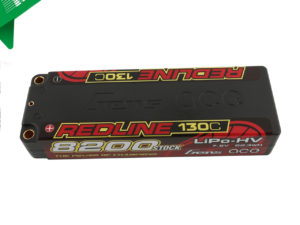 Gens ace Redline Series 8200mAh 7.6V 130C 2S1P HardCase HV Lipo Battery