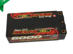 Gens ace Redline Series 6000mAh 7.6V 130C 2S2P HardCase HV Shorty Lipo Battery