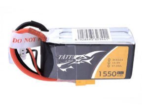 Tattu 1550mAh 45C 3S1P Lipo Battery Pack with XT60 Plug