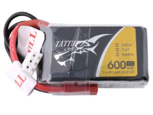 Tattu 600mAh 7.4V 45C 2S1P Lipo Battery Pack with JST-SYP Plug