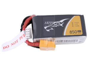 Tattu 850mAh 11.1V 45C 3S1P Lipo Battery Pack with XT60 Plug