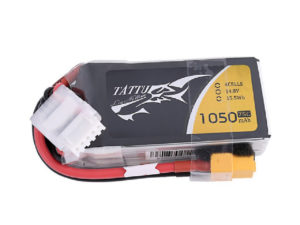 Tattu 1050mAh 14.8V 75C 4S1P Lipo Battery Pack with XT60 plug