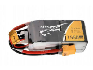 Tattu 1550mAh 11.1V 75C 3S1P Lipo Battery Pack with XT60 Plug