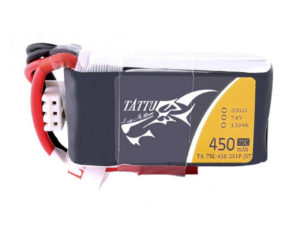 Tattu 450mAh 7.4V 75C 2S1P Lipo Battery Pack with JST-SYP plug