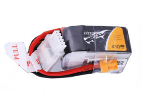 Tattu 14.8V 75C 4S1P 450mAh Lipo Battery Pack with XT30 Plug