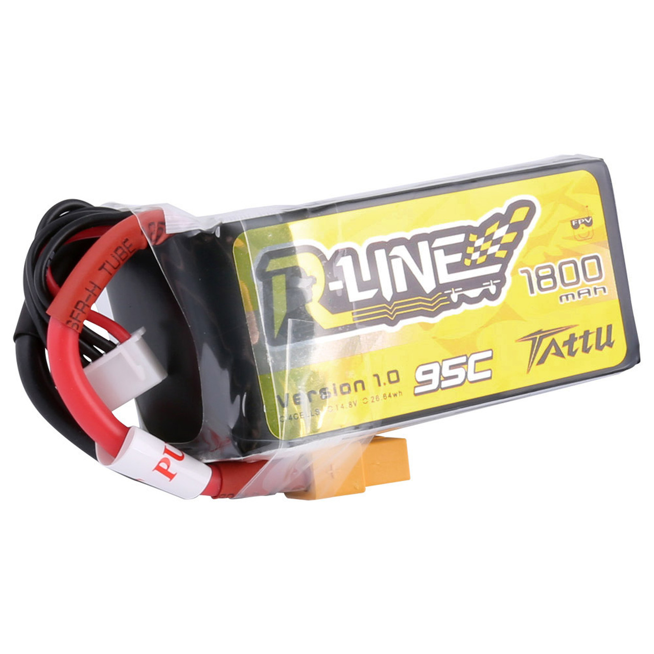 Tattu R-Line 1800mah 4S 95C FPV Lipo Battery with XT60 Plug - Image 2