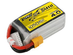 Tattu R-Line Version 4.0 1050mAh 22.2V 130C 6S1P Lipo Battery Pack with XT60 Plug