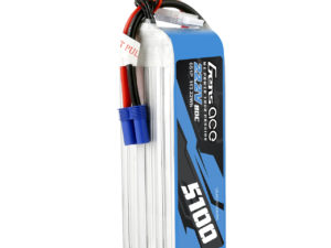 Gens ace 22.2V 6S 80C 5100mah Lipo Battery Pack with EC5 Plug