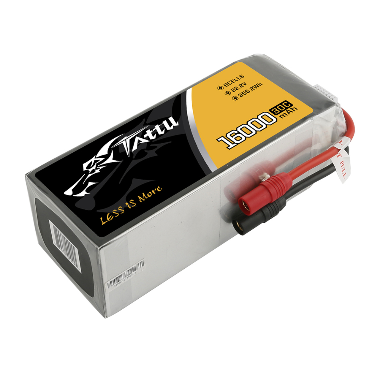 Tattu 16000mAh 30C 22.2V 6S Lipo Battery Pack with AS150+AS150 Plug - Image 4