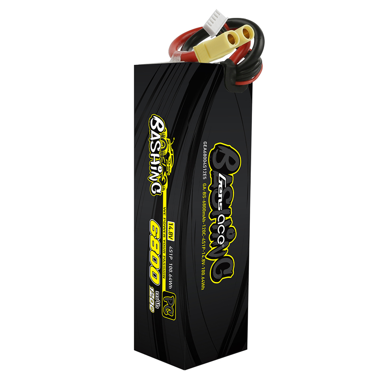 Gens Ace Bashing Series 6800mAh 14.8V 120C 4S1P Lipo Battery Pack With EC5 Plug - Image 2